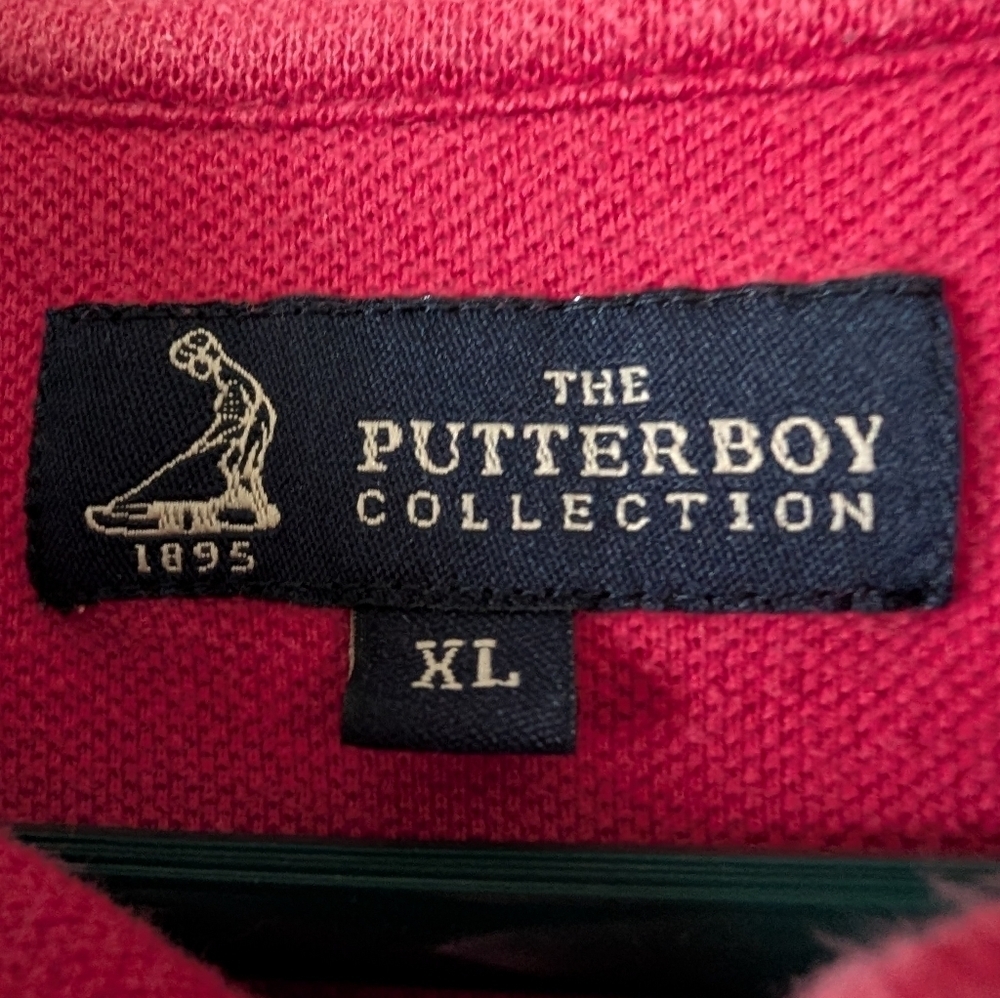 The Putterboy "Pinehurst" Vintage Red Men's Polo Shirt XL - Picture 2 of 4